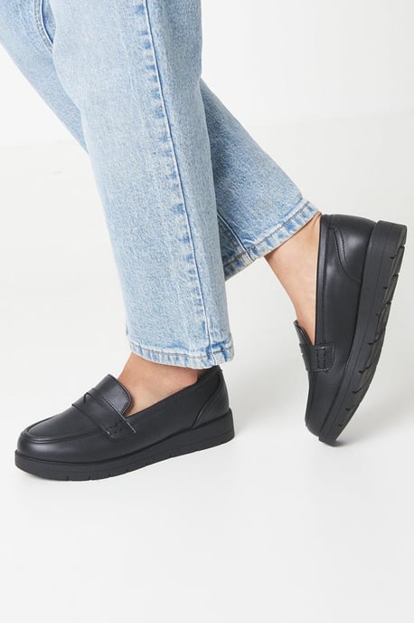 Good For The Sole: Lily Comfort Wedge Loafers - Image 1