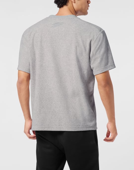 T-shirt med rund halsringning i svampbomull - Image 2