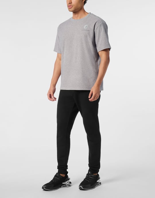 T-shirt med rund halsringning i svampbomull - Image 5