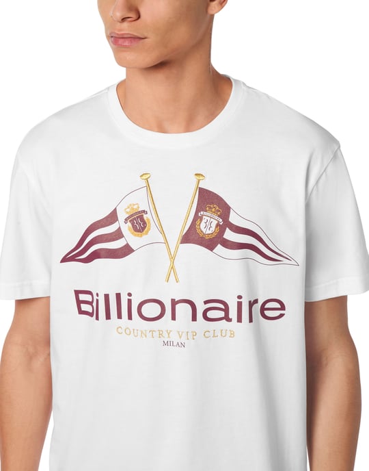 T-shirt med rund hals och flaggor - Image 3