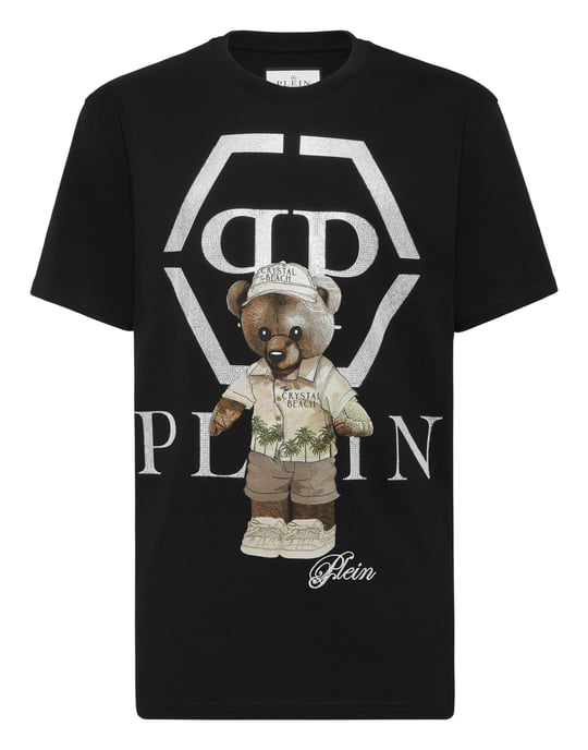 Rundhalsad T-shirt med kristallteddy - Image 1