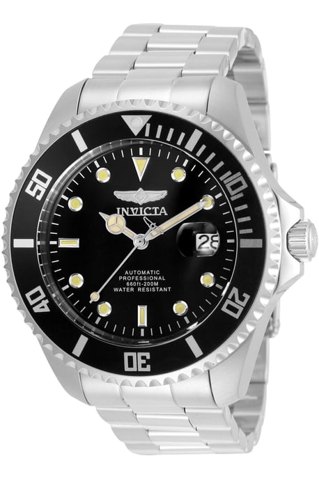 Invicta Pro Diver 35717 Heren Horloge - Automatisch Uurwerk - Roestvrij Staal met zwarte Wijzerplaat - 47mm - Image 1