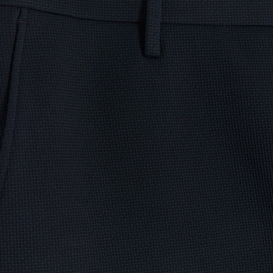 River Island Mens Navy Slim Fit Waffle Shorts - Image 4