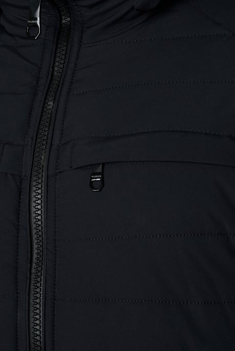 Lionel Hooded Puffer Jacket Navy - Image 3