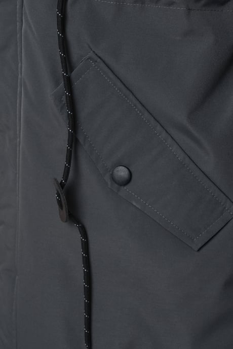 Bobbie Unisex Padded Coat Dark Grey - Image 4
