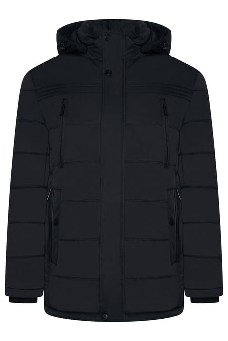 Jude Hooded Puffer Jacket Navy - Image 1
