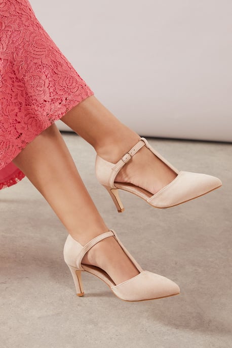 Good For The Sole: Wide Fit Emma Pointed Open Court Shoes - Image 2