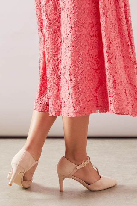 Good For The Sole: Wide Fit Emma Pointed Open Court Shoes - Image 3