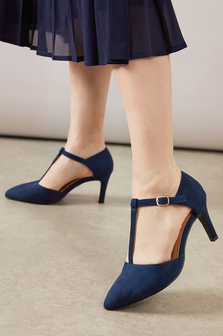 Good For The Sole: Wide Fit Emma Pointed Open Court Shoes - Image 1