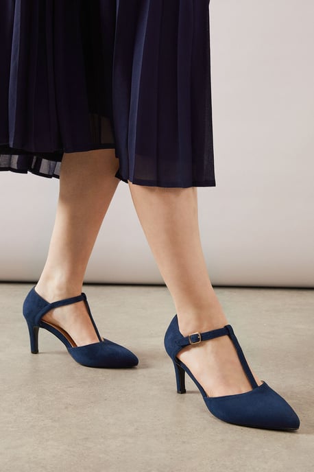 Good For The Sole: Wide Fit Emma Pointed Open Court Shoes - Image 3