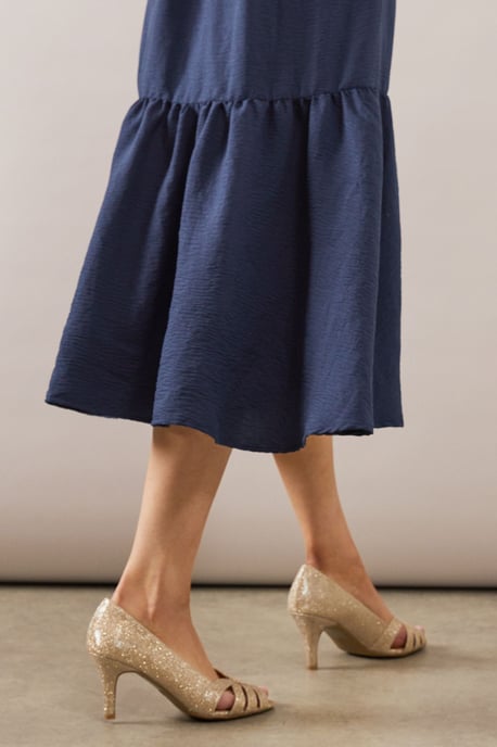 Good For The Sole: Wide Fit Honies Peep Toe Court Shoes - Image 4