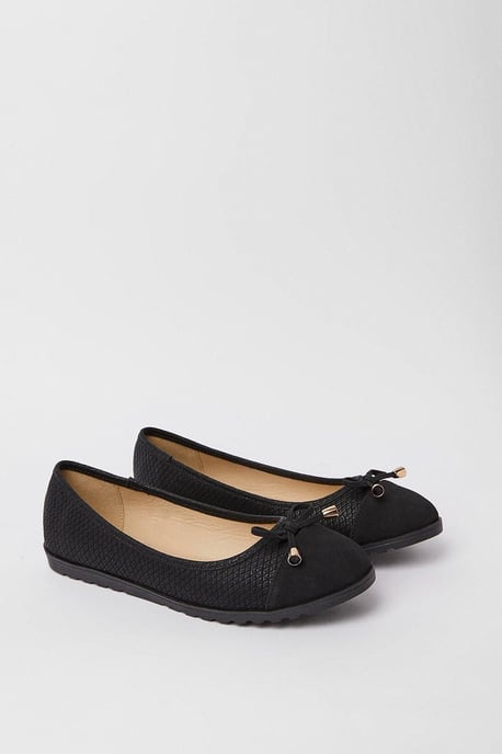 Good For The Sole: Wide Fit Tam Comfort Ballet Flats - Image 3