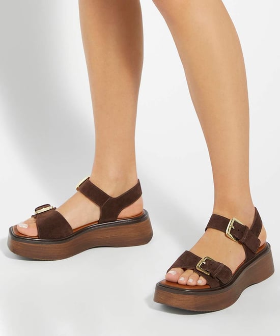 Dune Ladies Luno - Double Strap Flatform Sandals - Image 3