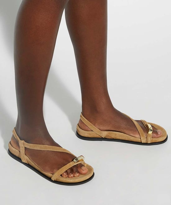 Dune Ladies Lyn - Gold Toe Trim Sandals - Image 3