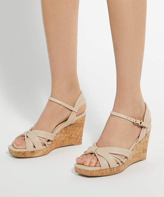 Dune Ladies Kander - Cork Wedge Heel Sandals - Image 3