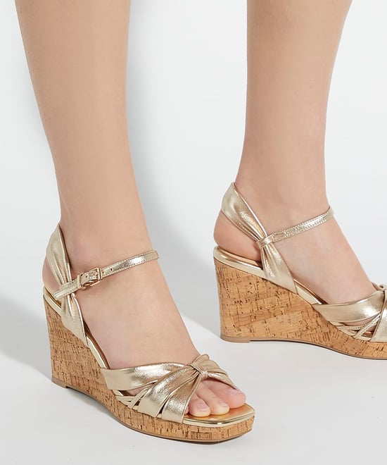 Dune Ladies Kander - Cork Wedge Heel Sandals - Image 3