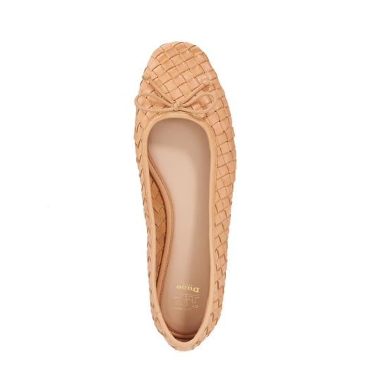 Dune Ladies Heat - Woven Leather Bow Detail Ballet Pumps - Image 4
