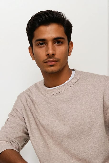 Mens Cotton Long Sleeve Oversized Top - Image 4