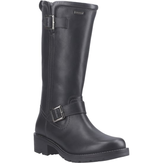 Hunter Skye Tall Boot Leren Zwarte Damesschoenen - Image 1
