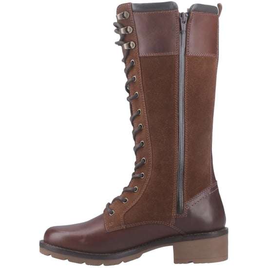 Hunter Skye Tall Boot Dames Leren Bruine Laarzen - Image 4