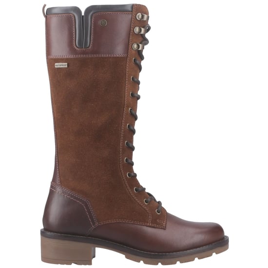Hunter Skye Tall Boot Dames Leren Bruine Laarzen - Image 5