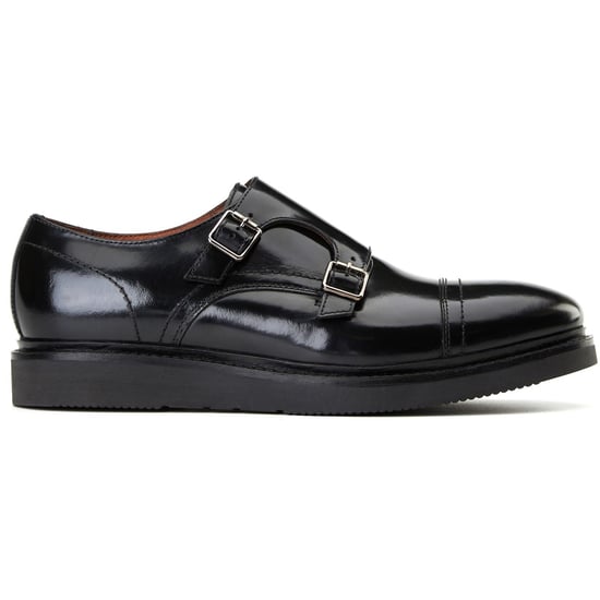 Base London Knight Leren Zwarte Dubbele Monniksschoenen Voor Heren - Image 5
