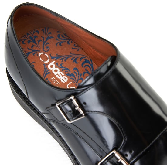 Base London Knight Leren Zwarte Dubbele Monniksschoenen Voor Heren - Image 6