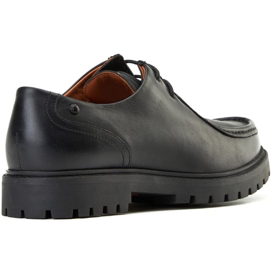 Base London Carbon Leren Heren Zwarte Mocassins Schoenen - Image 2
