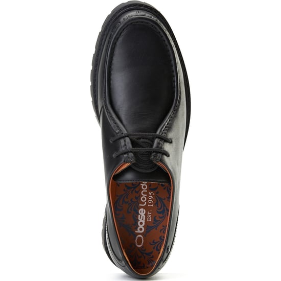 Base London Carbon Leren Heren Zwarte Mocassins Schoenen - Image 4
