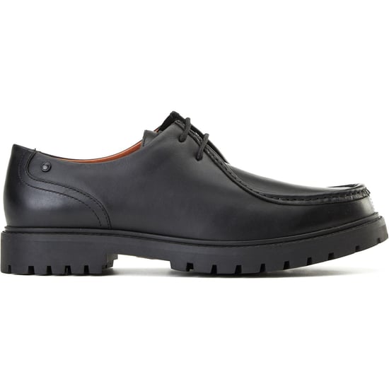 Base London Carbon Leren Heren Zwarte Mocassins Schoenen - Image 5