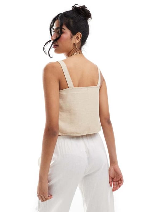 ONLY tie front top in stone - Image 3