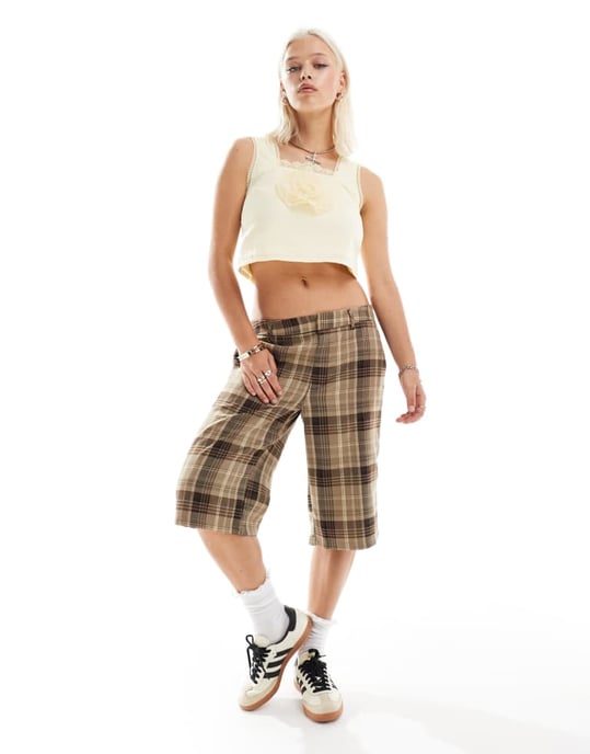 Labelrail x Daisy Birchall cotton camisole top with oversized corsage in off-white - Image 2