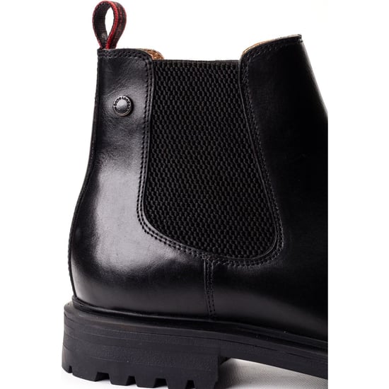 Base London Roebuck Leren Heren Zwarte Laarzen - Image 6