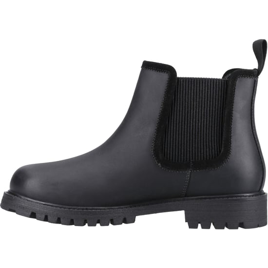 Hunter Canna Dealer Boot Leren Dames Zwarte Platte Chelsea Laarzen - Image 4