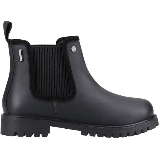Hunter Canna Dealer Boot Leren Dames Zwarte Platte Chelsea Laarzen - Image 5