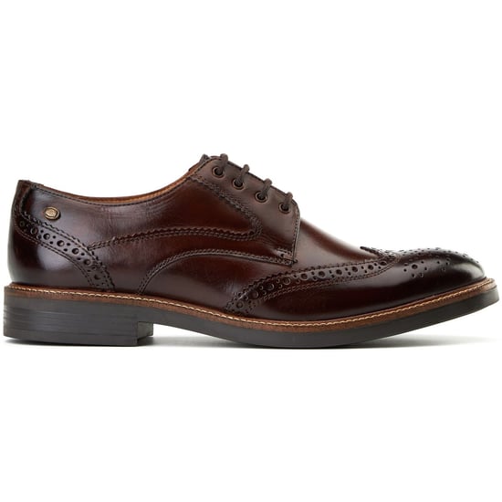 Base London York Leather Men's Burnt Brown Brogues Shoes - Image 5
