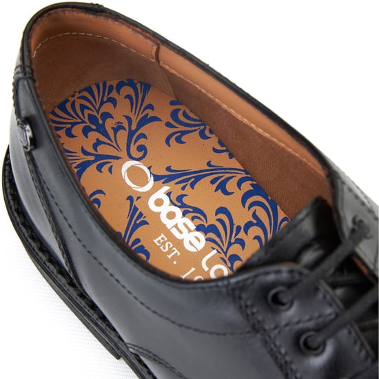 Base London Surrey Leather Men's Black Brogues Shoes - Image 6