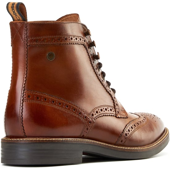 Base London Bristol Leather Men's Burnt Tan Brogues Shoes - Image 2