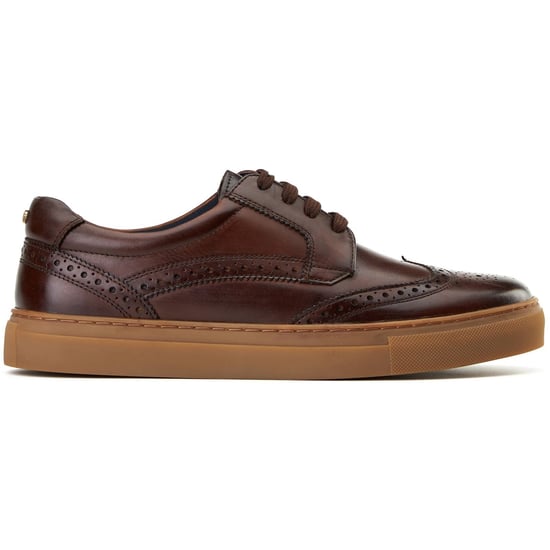 Base London Clapton Leather Men's Burnt Brown Brogues Shoes - Image 5