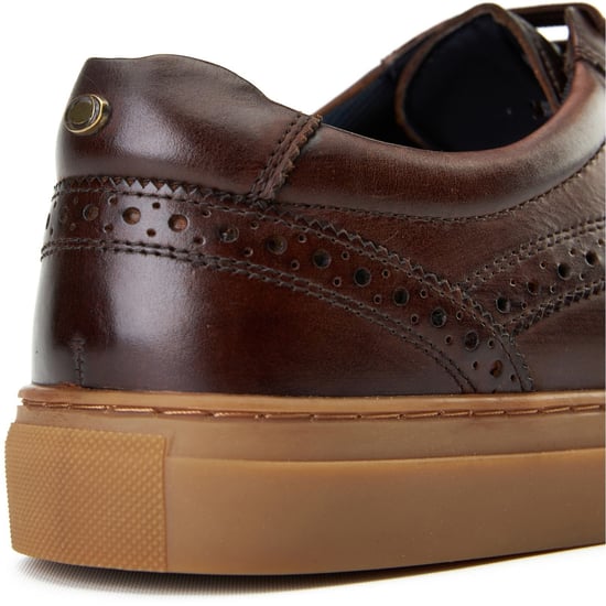 Base London Clapton Leather Men's Burnt Brown Brogues Shoes - Image 6