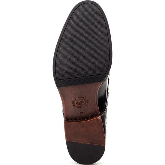 Base London Bell Leather Men's Black Brogues Shoes - Image 3