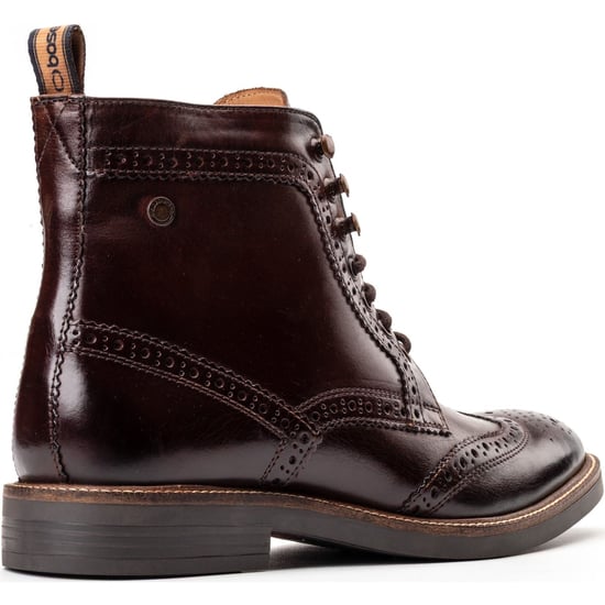 Base London Bristol Leren Heren Bruine Brogues Schoenen - Image 2
