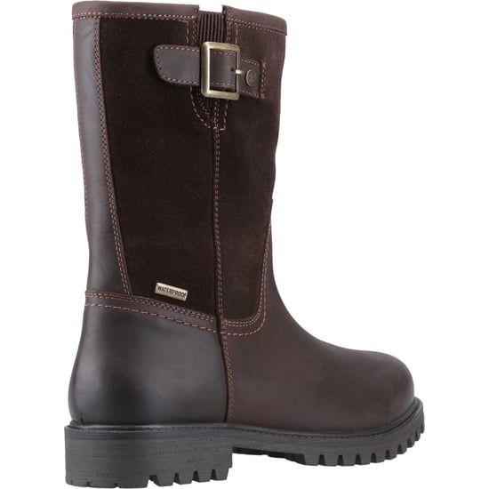 Hunter Canna Ankle Boot Dames Leren Bruine Laarzen - Image 2