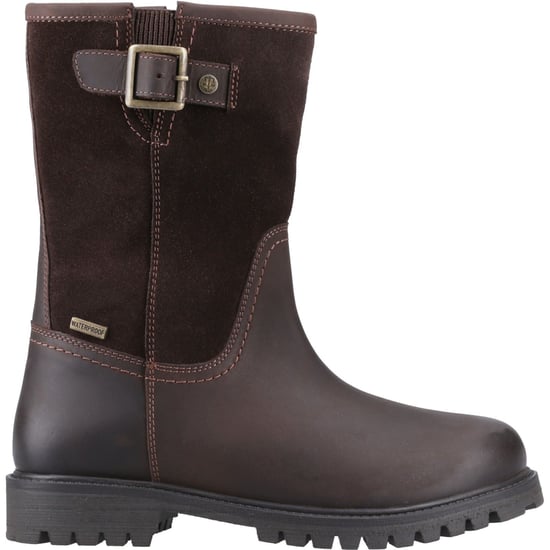 Hunter Canna Ankle Boot Dames Leren Bruine Laarzen - Image 5