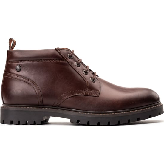 Base London Cobalt Leather Men's Brown Ankle Boots - Image 5