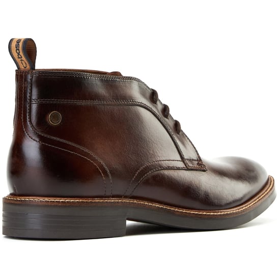 Base London Lincoln Leather Men's Burnt Brown Ankle Boots - Image 2