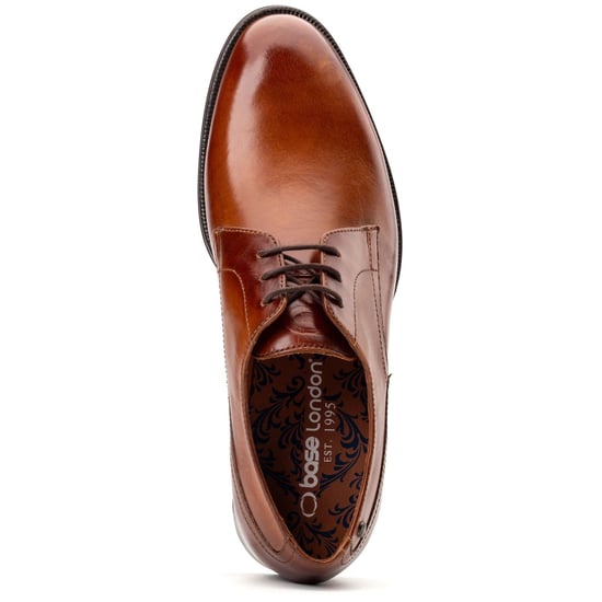 Base London Edison Leather Men's Burnt Tan Lace-Up Shoes - Image 4