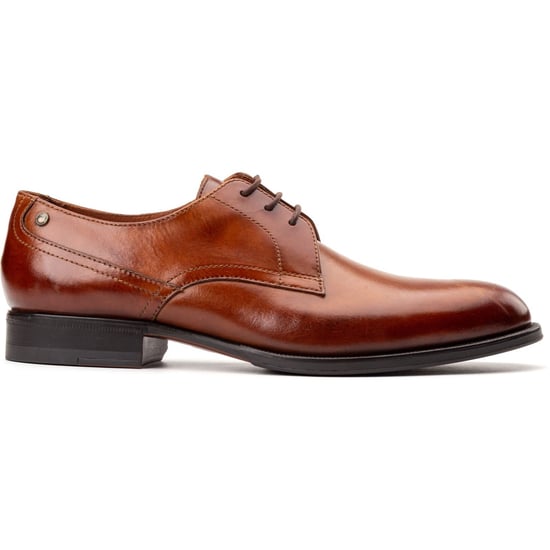 Base London Edison Leather Men's Burnt Tan Lace-Up Shoes - Image 5