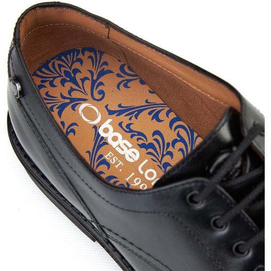 Base London Durham Leren Heren Zwarte Veterschoenen - Image 6