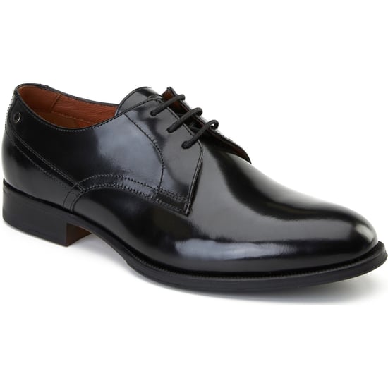 Base London Edison Leather Men's Black Lace-Up Shoes - Image 1